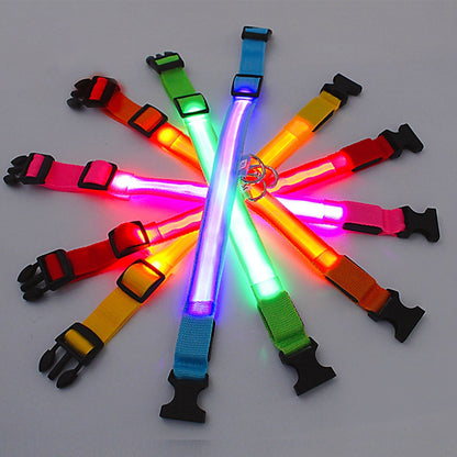 Adjustable Flashing Rechargeable Luminous Collar