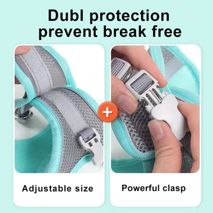 Adventure Pup - Adjustable Outdoor Walking Dog Harness - Comfort & Security for up to 22lbs
