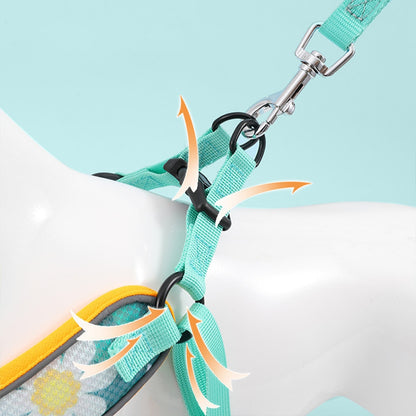 Reflective Pet Dog Harness And Leash Set