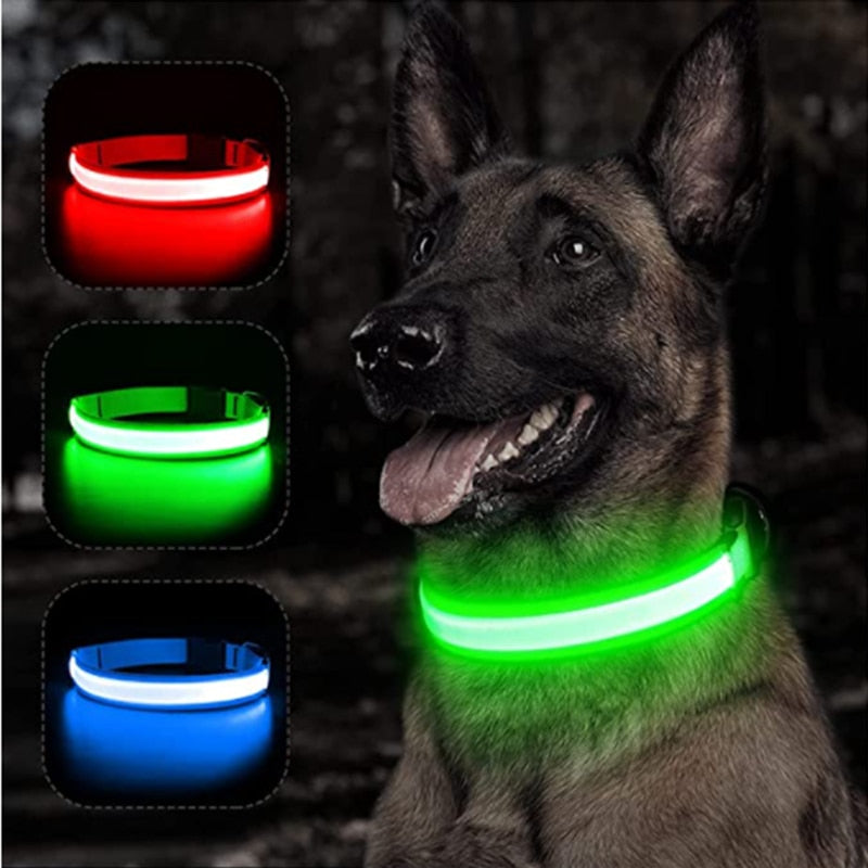 Adjustable Flashing Rechargeable Luminous Collar