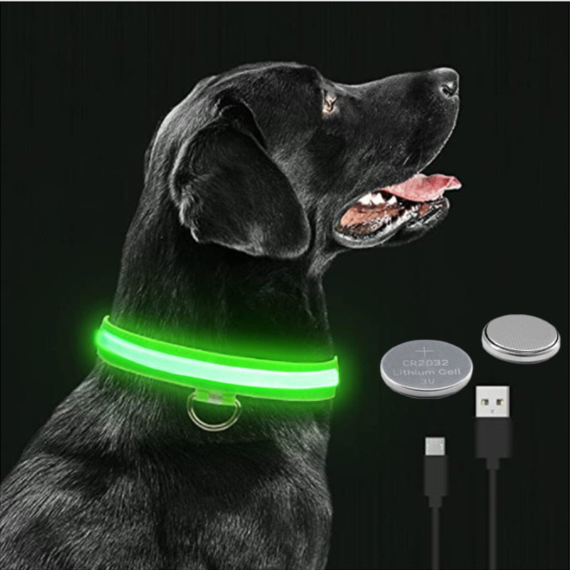 Adjustable Flashing Rechargeable Luminous Collar