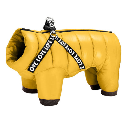 Super Warm Dog Coat With Harness