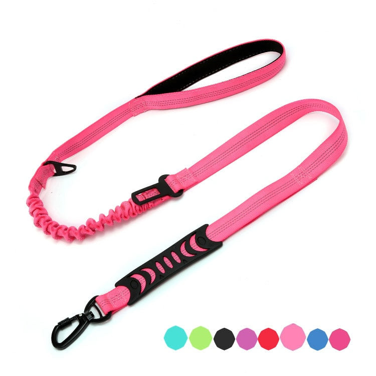 Double Handle Reflective Multifunction Dog Leash - 4-in-1 Heavy Duty Design