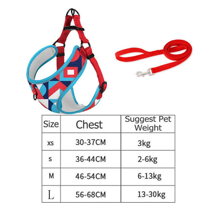 Reflective Pet Dog Harness And Leash Set