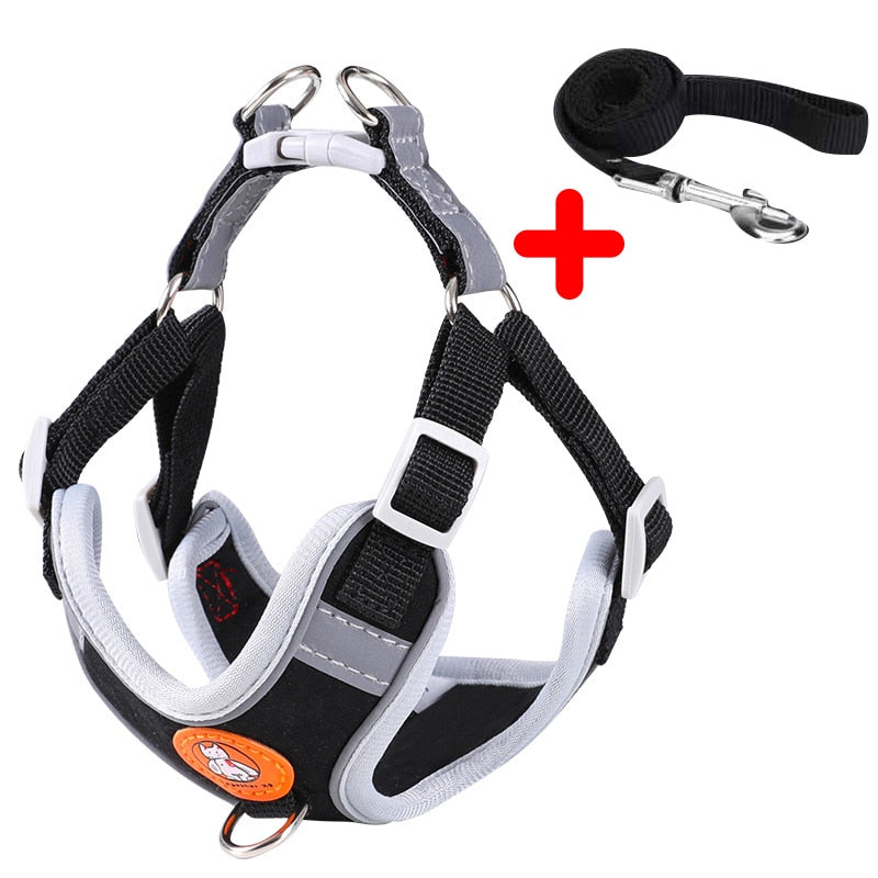 Breathable Reflective Harness and/or Harness and Leash Set