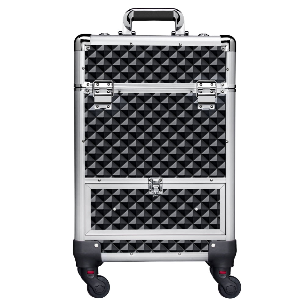 Professional Luggage Cosmetic Bag Portable Trolley