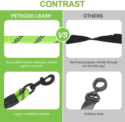 Comfortable Reflective Strong Dog Leash with Waste Bag Holder