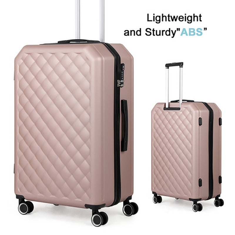 Travel Luggage Rose Gold Suitcase