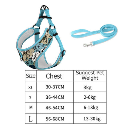 Reflective Pet Dog Harness And Leash Set