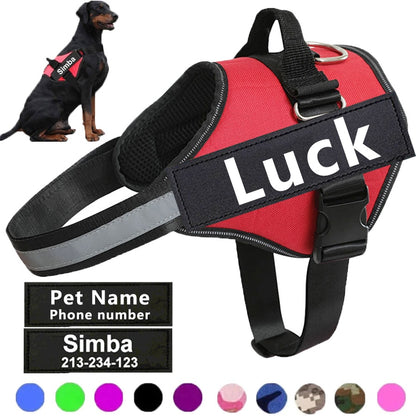 NO PULL Reflective Breathable Adjustable Harness For Dog