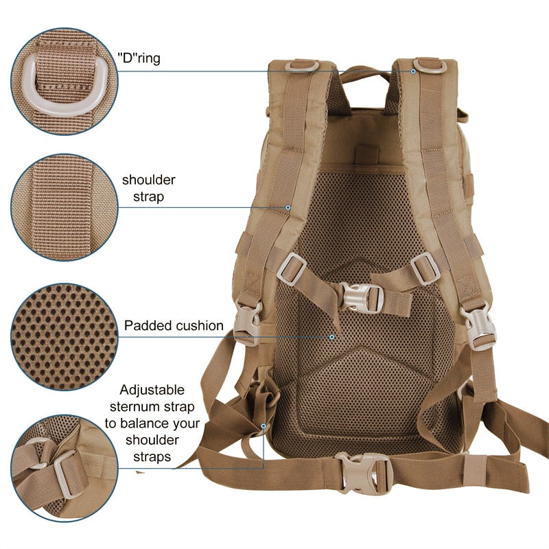 Army Style Military Tactical Backpack
