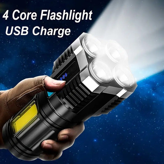High Power LED Flashlight and Camping Torch