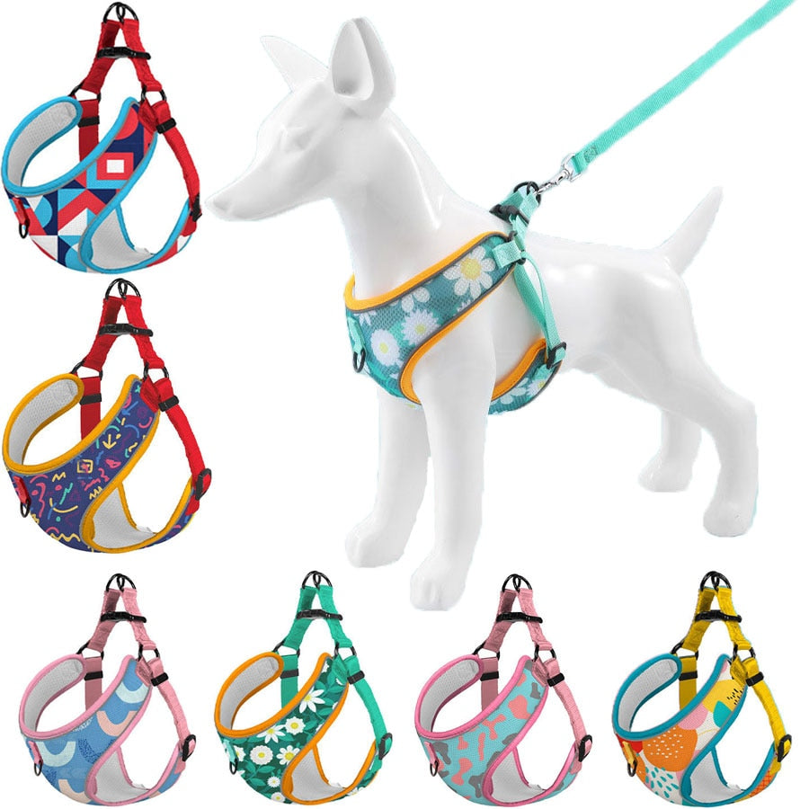Reflective Pet Dog Harness And Leash Set