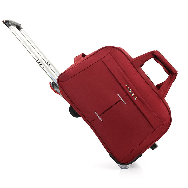 Oxford Waterproof Travel Suitcase with Wheels