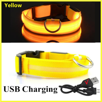Adjustable Flashing Rechargeable Luminous Collar