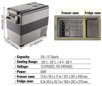 Portable fridge or Ice Box for Camping (Car/Generator Powered)